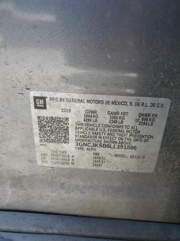 2020 Chevrolet Trax Ls VIN: 3GNCJKSB6LL191586 Lot: 58579244