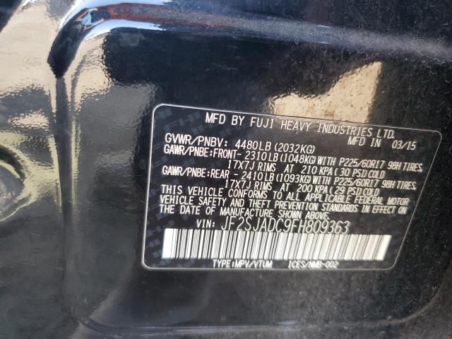 2015 Subaru Forester 2.5I Premium VIN: JF2SJADC9FH809363 Lot: 57900664