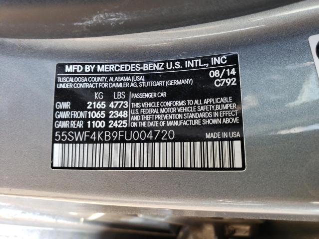 VIN 55SWF4KB9FU004720 2015 Mercedes-Benz C-Class, 3... no.12