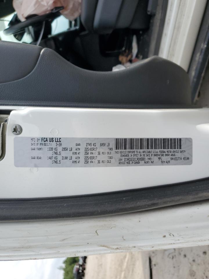 2C4RDGEG1LR205881 2020 Dodge Grand Caravan Gt