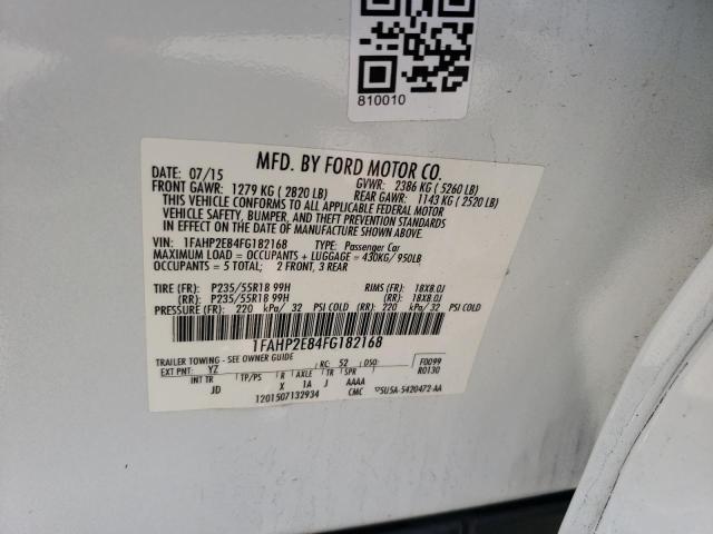 2015 FORD TAURUS SEL - 1FAHP2E84FG182168