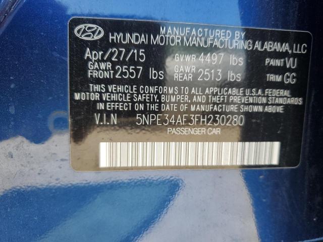 2015 HYUNDAI SONATA SPO - 5NPE34AF3FH230280