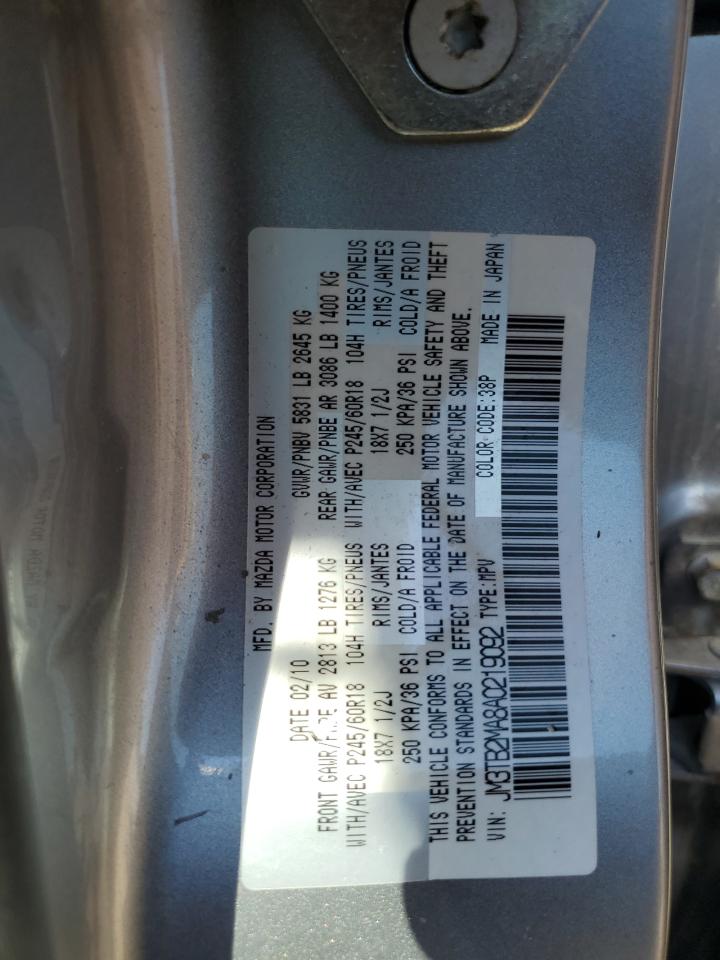 JM3TB2MA8A0219092 2010 Mazda Cx-9