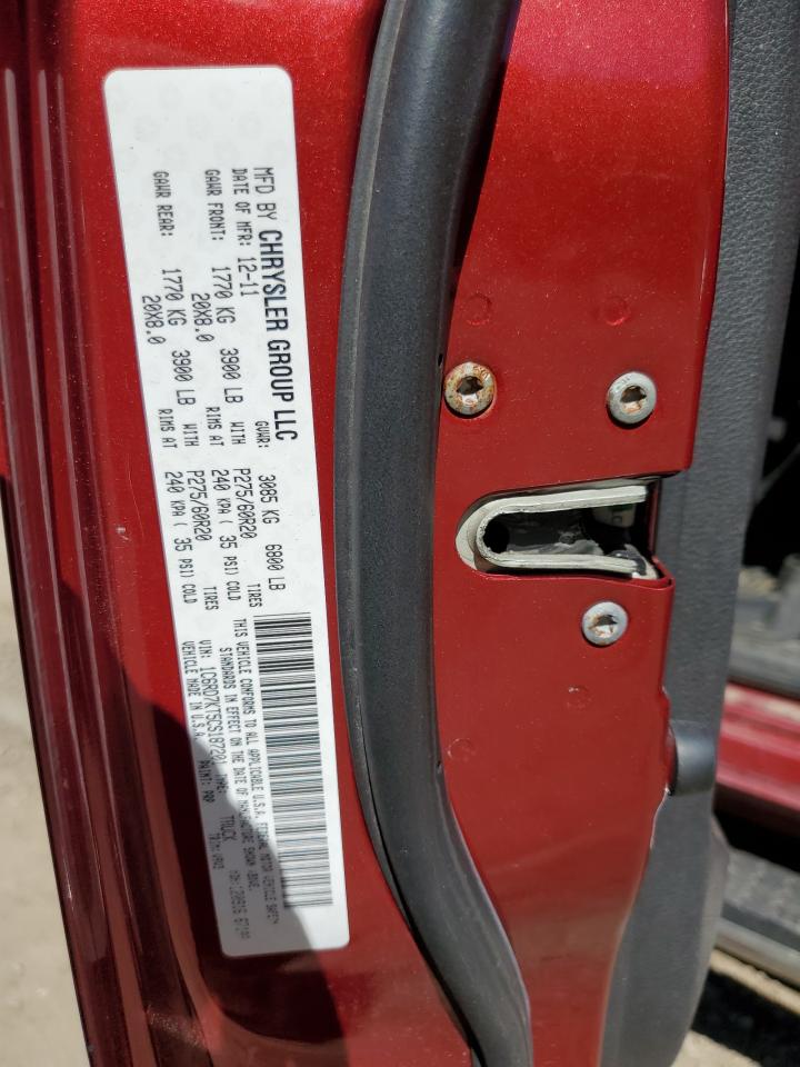 1C6RD7KT5CS187201 2012 Dodge Ram 1500 St