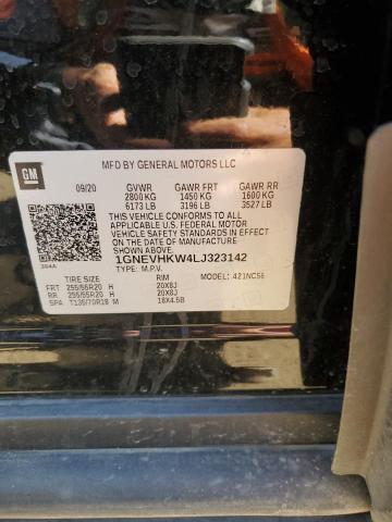 2020 Chevrolet Traverse Lt VIN: 1GNEVHKW4LJ323142 Lot: 58512644