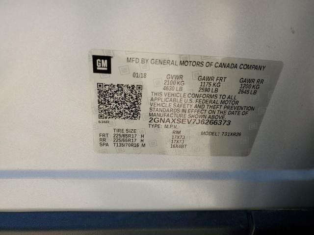 2018 CHEVROLET EQUINOX LT - 2GNAXSEV7J6266373