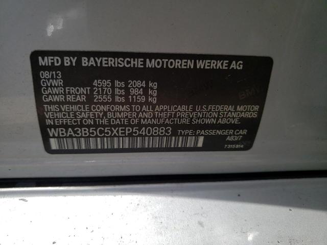 VIN WBA3B5C5XEP540883 2014 BMW 3 Series, 328 Xi Sulev no.12