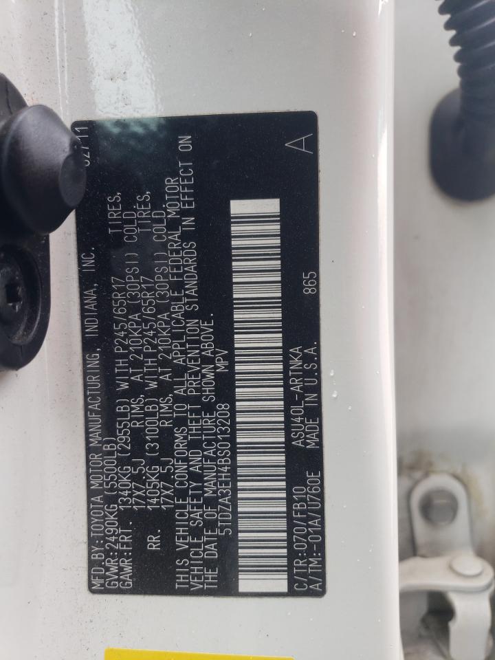 5TDZA3EH4BS013208 2011 Toyota Highlander Base