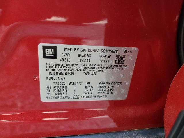 2018 Buick Encore Essence VIN: KL4CJCSB2JB514376 Lot: 59131604