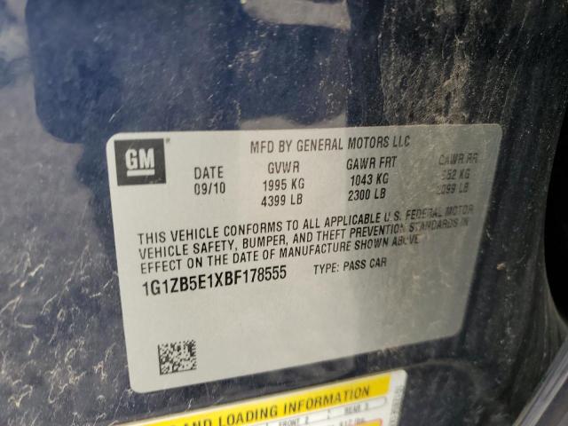 2011 Chevrolet Malibu Ls VIN: 1G1ZB5E1XBF178555 Lot: 60078454