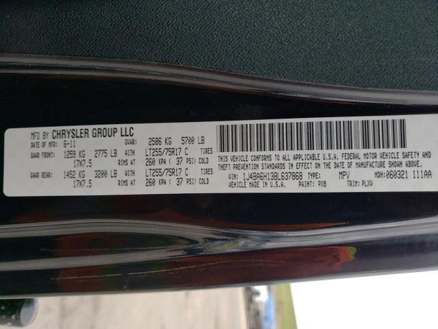 2011 Jeep Wrangler Unlimited Rubicon VIN: 1J4BA6H13BL637868 Lot: 57276284