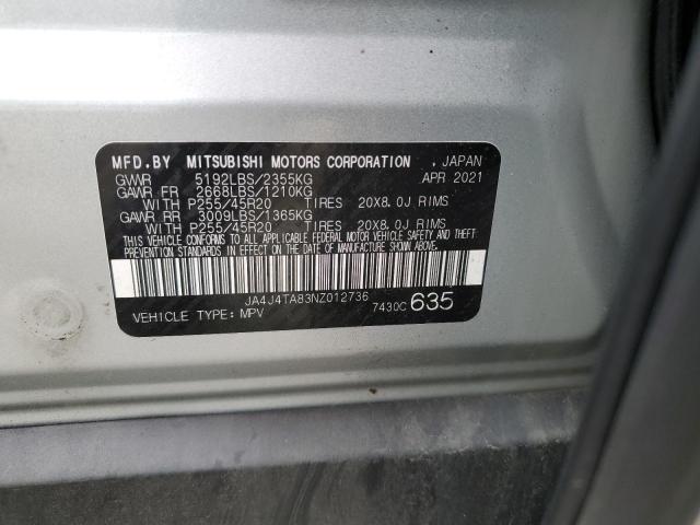 2022 Mitsubishi Outlander Es VIN: JA4J4TA83NZ012736 Lot: 59586294