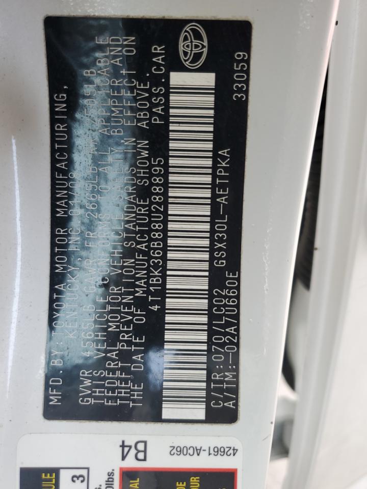 4T1BK36B88U288895 2008 Toyota Avalon Xl