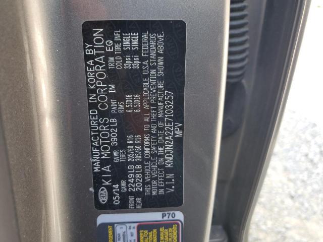 2014 Kia Soul VIN: KNDJN2A22E7103257 Lot: 58072044