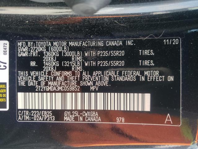 2021 LEXUS RX 450H F- 2T2YGMDA3MC059852