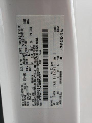 2018 Ford F150 Supercrew VIN: 1FTEW1CGXJKD37297 Lot: 59511624