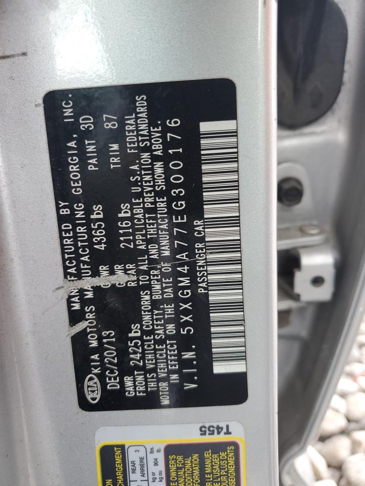 5XXGM4A77EG300176 2014 Kia Optima Lx