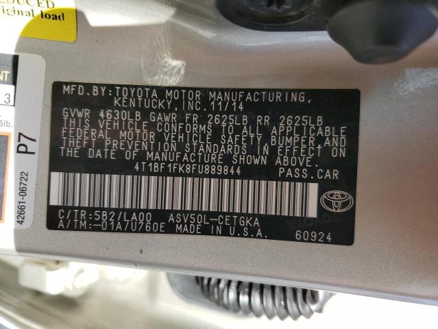 VIN 4T1BF1FK8FU889844 2015 Toyota Camry, LE no.12