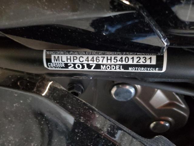 2017 HONDA CBR500 R - MLHPC4467H5401231