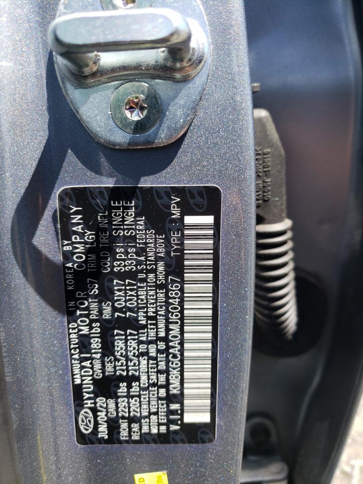 KM8K6CAA0MU604867 2021 Hyundai Kona Sel Plus