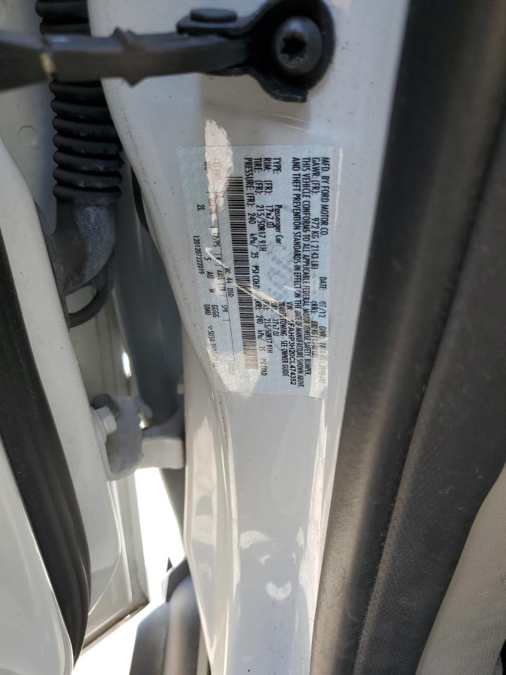 1FAHP3H20CL474352 2012 Ford Focus Sel