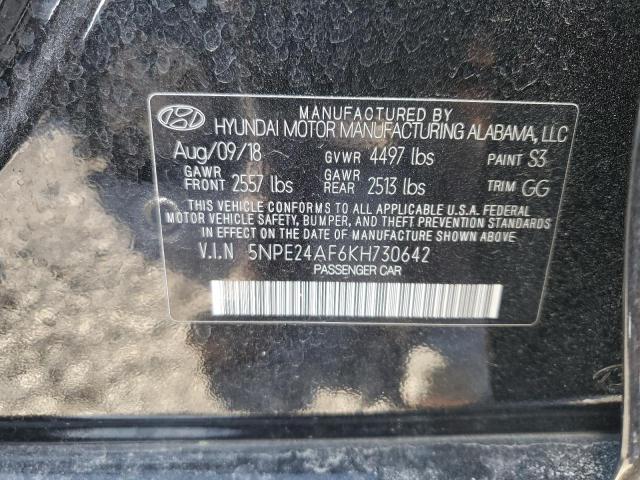 2019 Hyundai Sonata Se VIN: 5NPE24AF6KH730642 Lot: 59946494