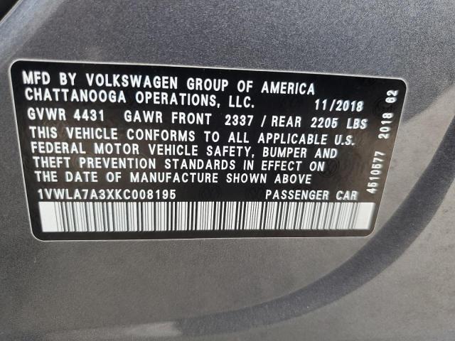 2019 VOLKSWAGEN 2 DR 1VWLA7A3XKC008195