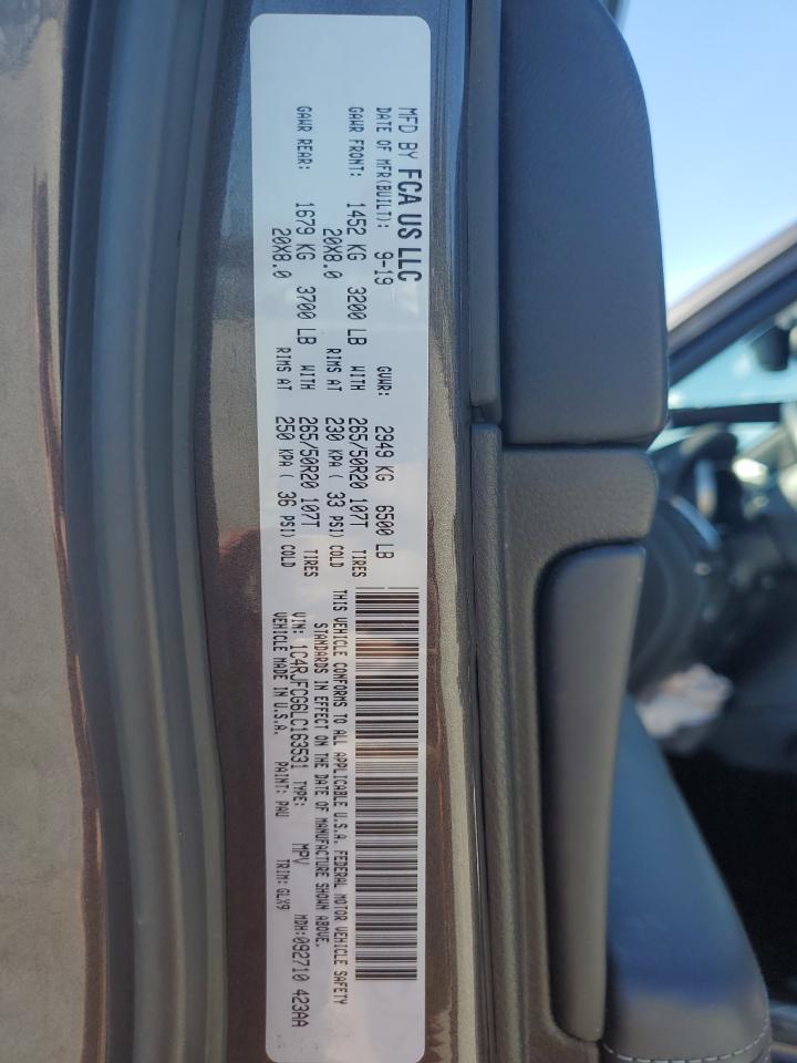 1C4RJFCG6LC163531 2020 Jeep Grand Cherokee Overland