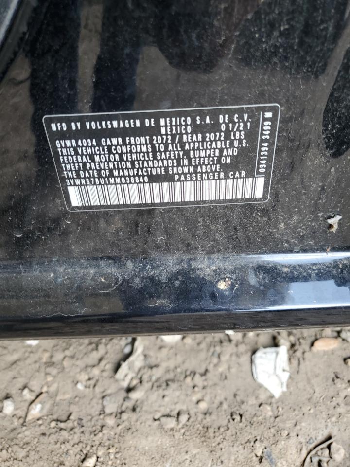 3VWN57BU1MM038840 2021 Volkswagen Jetta S