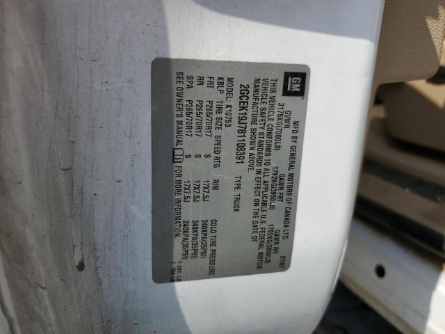 2008 Chevrolet Silverado K1500 VIN: 2GCEK19J781108391 Lot: 59787064