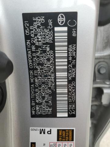 2021 TOYOTA COROLLA XS - JTNC4MBE7M3139009
