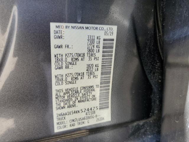 2019 NISSAN TITAN SV - 1N6AA1E54KN524475