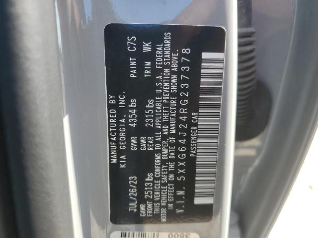 2024 Kia K5 Gt Line VIN: 5XXG64J24RG237378 Lot: 59032184