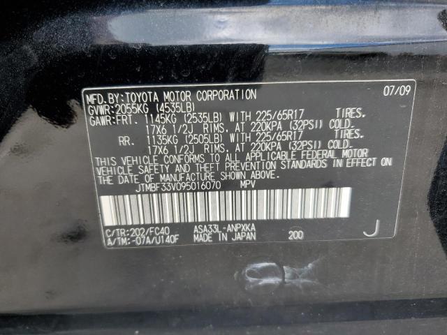 2009 Toyota Rav4 VIN: JTMBF33V095016070 Lot: 58290004