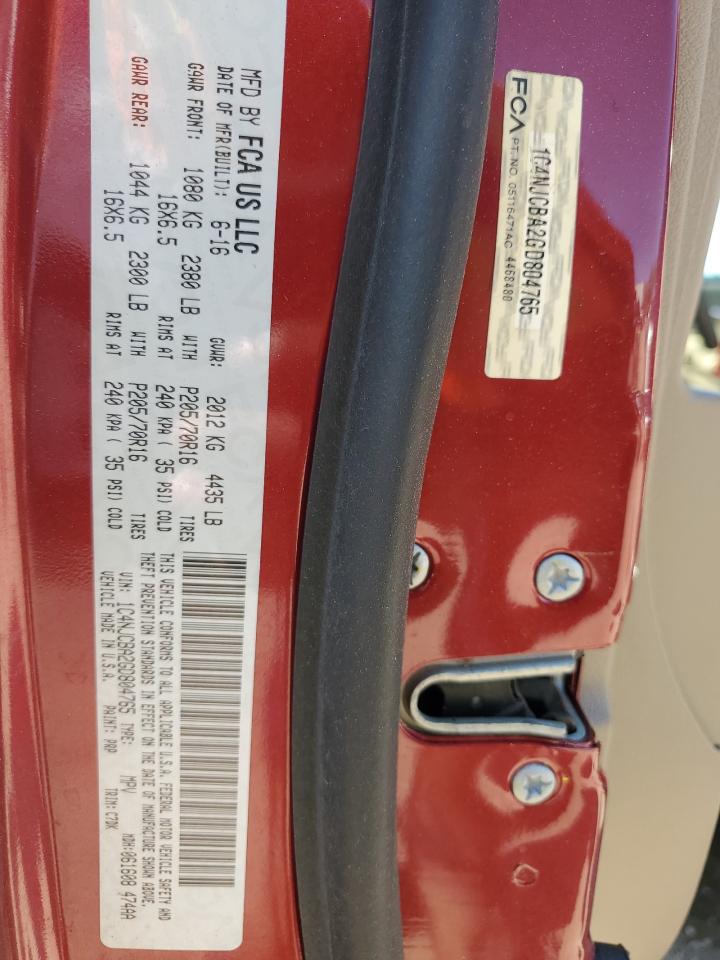 1C4NJCBA2GD804765 2016 Jeep Compass Sport