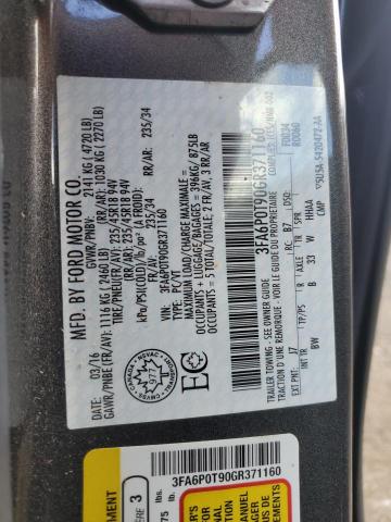 3FA6P0T90GR371160 2016 FORD FUSION - Image 12