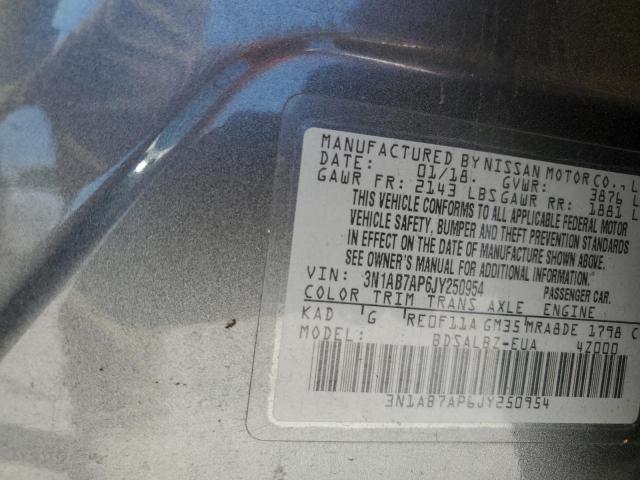 2018 NISSAN SENTRA S - 3N1AB7AP6JY250954