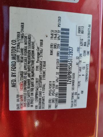 2010 Ford Mustang Gt VIN: 1ZVBP8FH5A5112827 Lot: 57048544