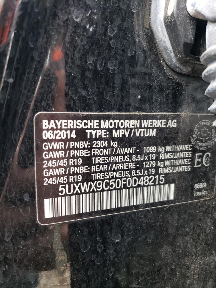 5UXWX9C50F0D48215 2015 BMW X3 xDrive28I