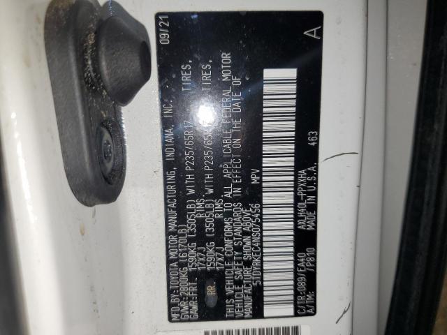 2022 TOYOTA SIENNA XLE - 5TDYRKEC4NS075456