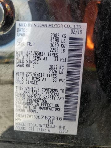 2018 NISSAN ROGUE S - 5N1AT2MT6JC762336