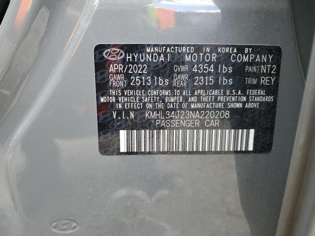2022 Hyundai Sonata Limited VIN: KMHL34J23NA220208 Lot: 58121954