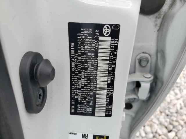 2022 TOYOTA COROLLA XS - 5YFT4MCE4NP111440