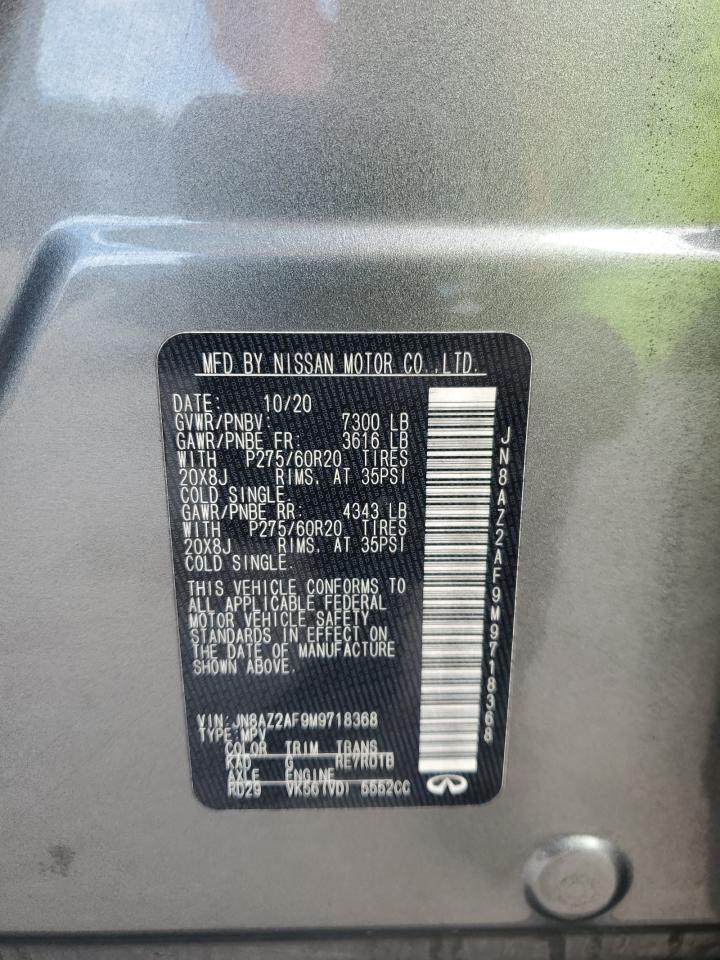 JN8AZ2AF9M9718368 2021 Infiniti Qx80 Luxe