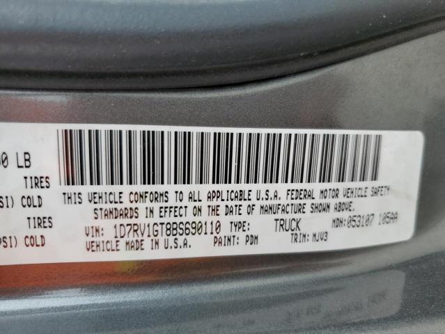 2011 Dodge Ram 1500 VIN: 1D7RV1GT8BS690110 Lot: 58401274