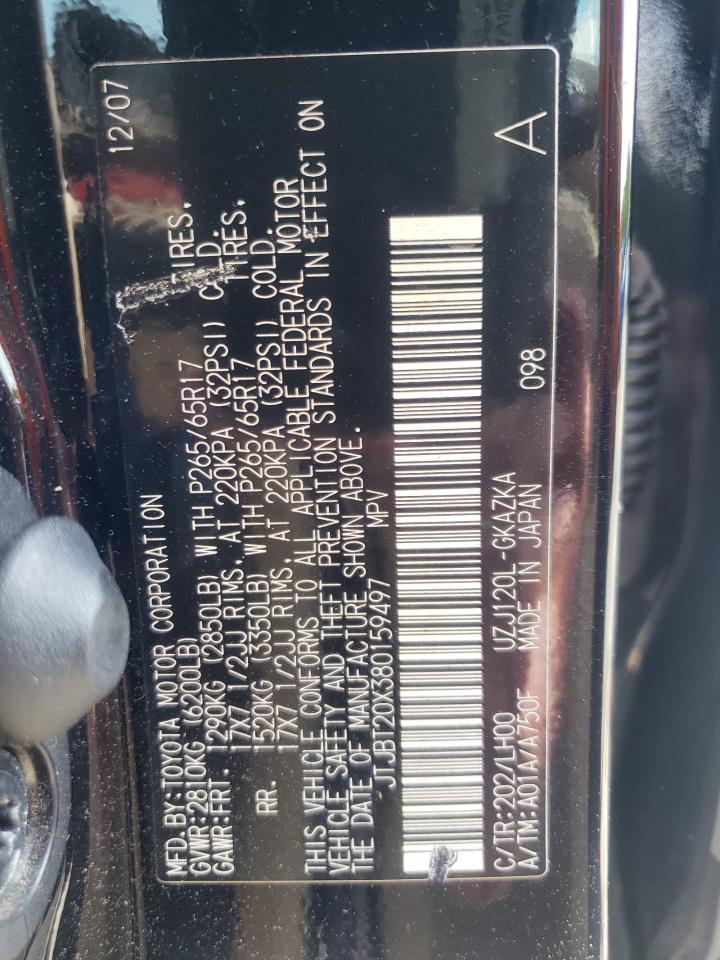 JTJBT20X380159497 2008 Lexus Gx 470