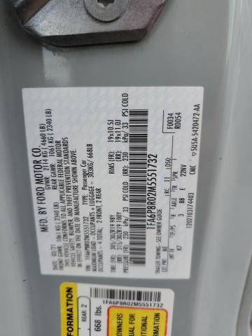 2021 Ford Mustang Mach I VIN: 1FA6P8R02M5551732 Lot: 57818644