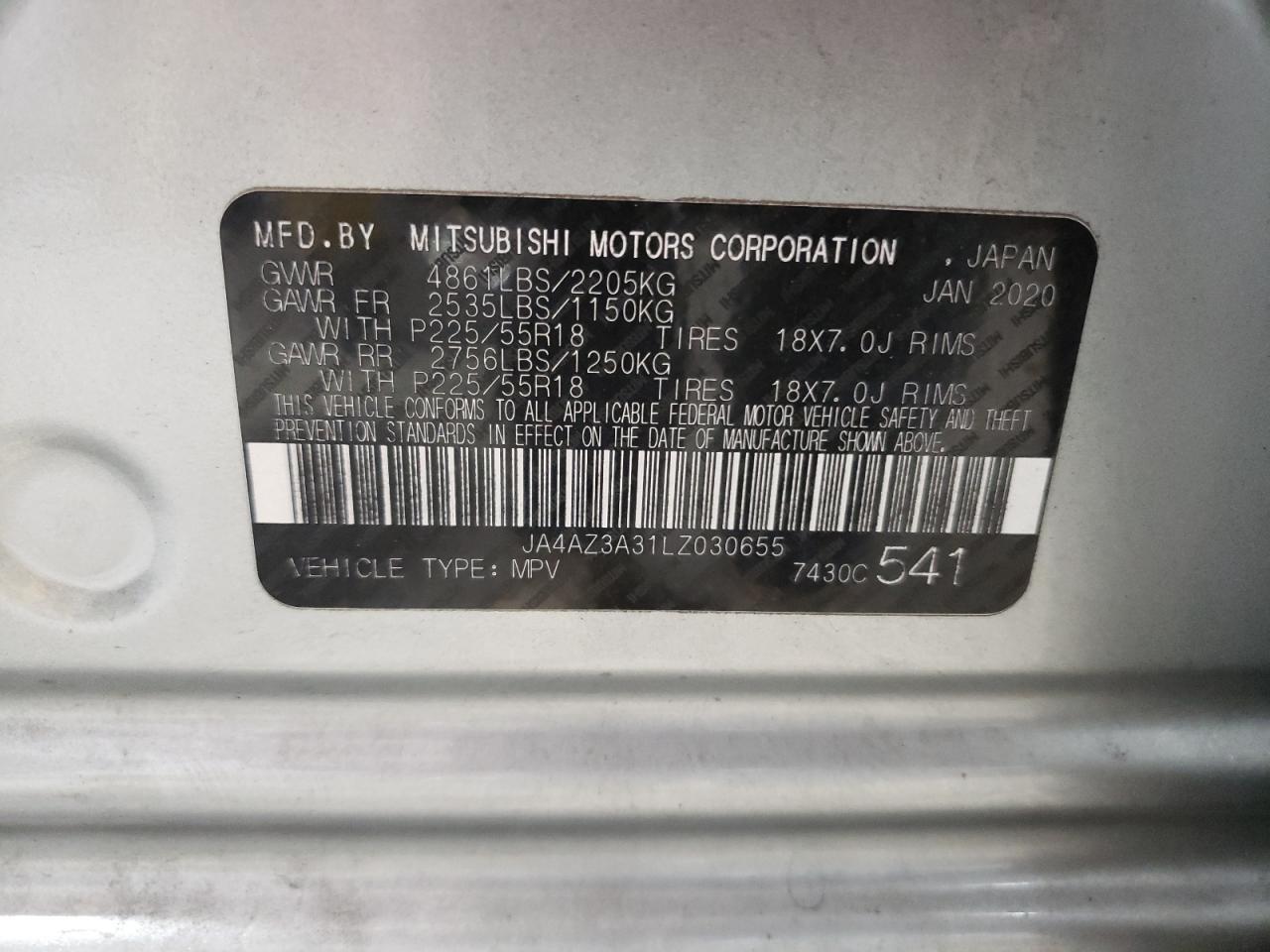 JA4AZ3A31LZ030655 2020 Mitsubishi Outlander Se