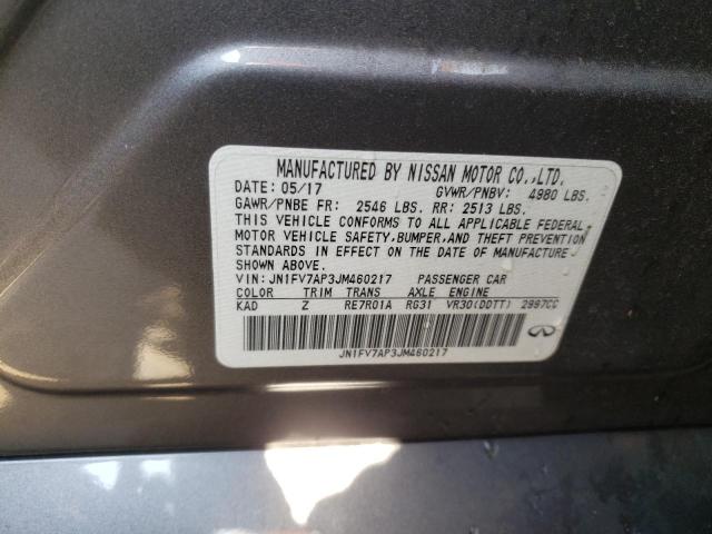 2018 Infiniti Q50 Red Sport 400 VIN: JN1FV7AP3JM460217 Lot: 57898314