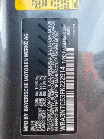 VIN WBA3N7C53FK222914 2015 BMW 4 Series, 428 I no.13